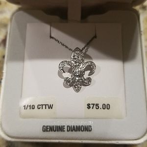Sterling Silver Fleur De Lis Necklace